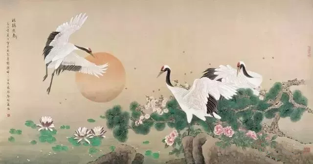 仙鶴的國畫工筆畫法