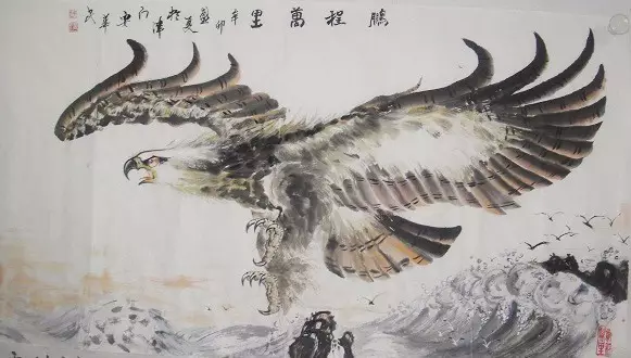 家居字畫裝飾風(fēng)水10個(gè)講究-老鷹的掛法