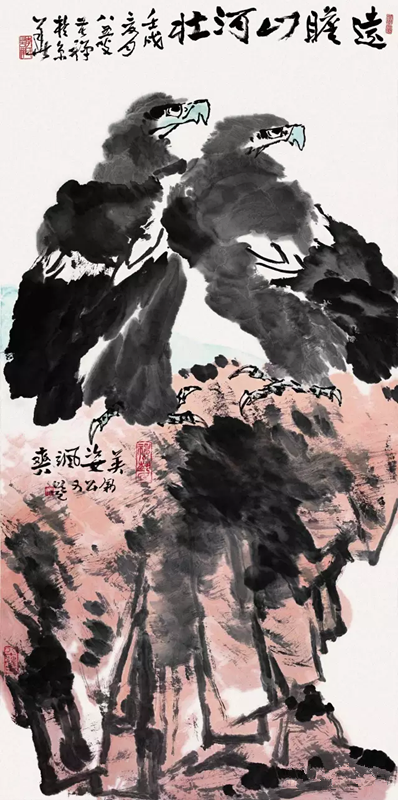 大寫意畫家李苦禪花鳥畫作品欣賞