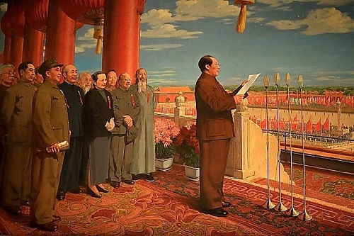 董希文油畫作品《開國大典》