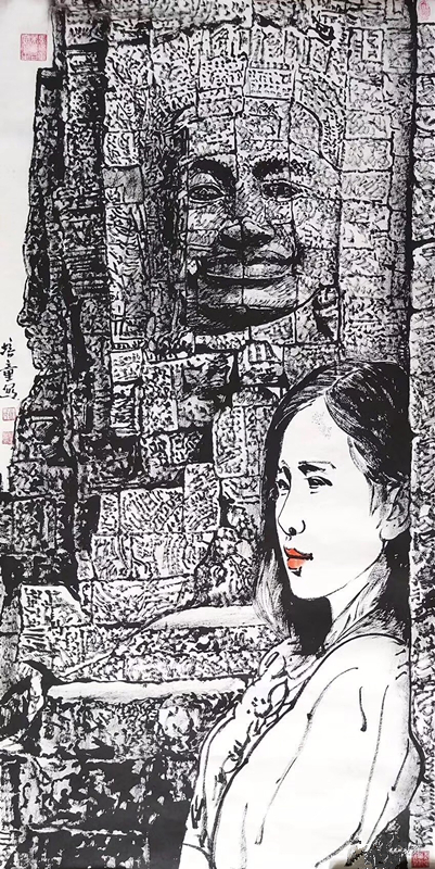 馬培童焦墨畫(huà)寫(xiě)生作品欣賞