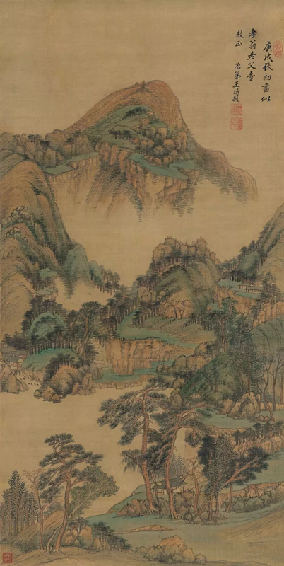 清 王時敏 云峰樹色圖