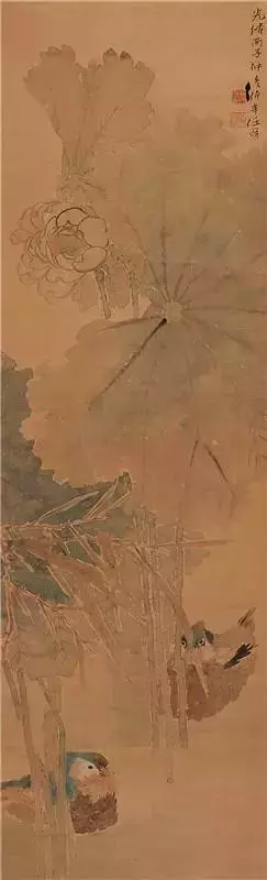 清代國畫大師任伯年 荷花作品欣賞