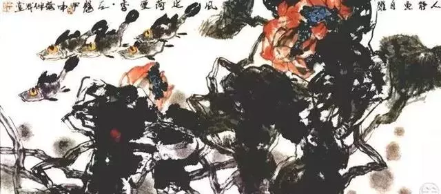 國畫大師謝天賜 荷花作品欣賞
