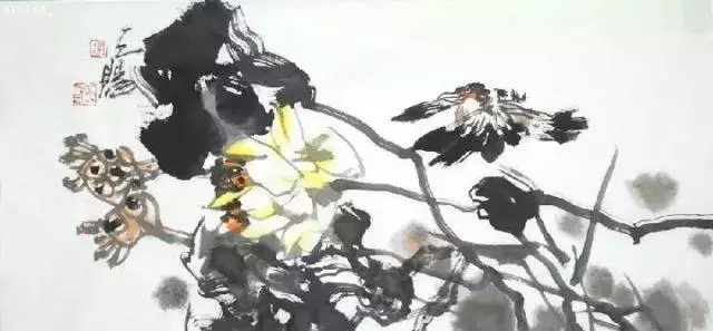 國畫大師謝天賜 荷花作品欣賞