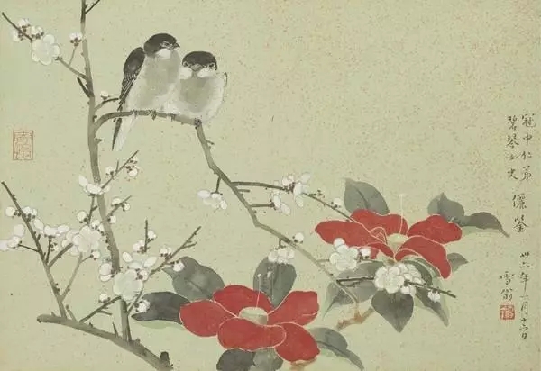 花鳥畫《迎春》