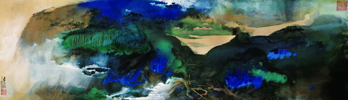 張大千《愛痕湖》