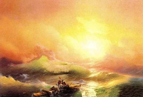 世界經(jīng)典油畫-艾伊瓦佐夫斯基《九級(jí)浪》