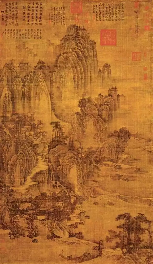 五代 后梁·荊浩 匡廬圖 185.8×106.8cm 臺(tái)北故宮博物院藏 五代 后梁·荊浩 匡廬圖 185.8×106.8cm 臺(tái)北故宮博物院藏